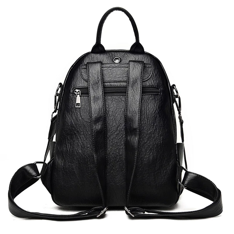 Fashion Leather Women's Backpacks High Quality Female Travel Backpack College Students School Bag Mochilas