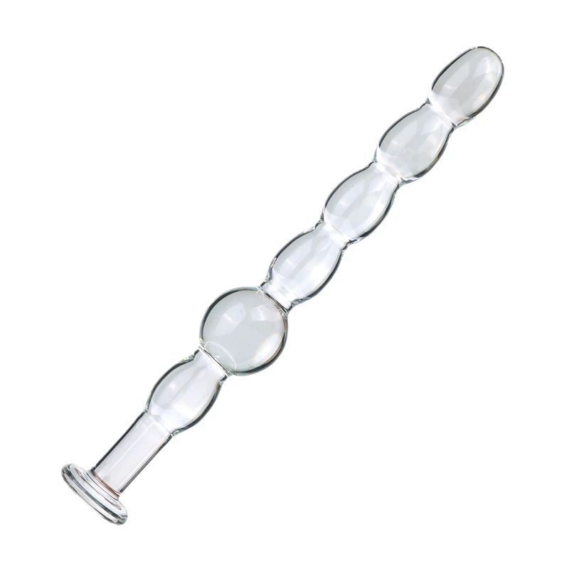 Glatt Transparentes Analplug Aus Glas Massagegerät Für Erwachsene_voghion.com