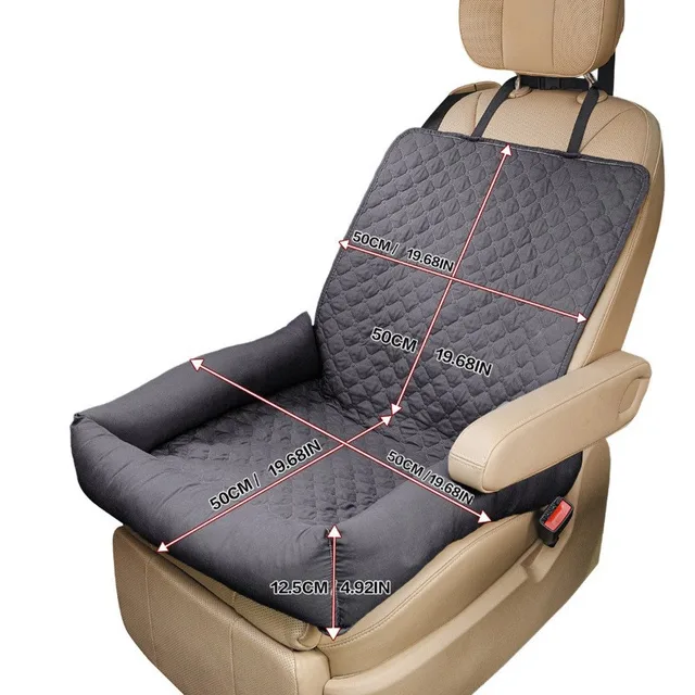 Dog Car Seat Pet Items for Small Large Dogs Waterproof Car Pet Bed for Front Passenger Seat for Travel Safety Dogs Transport 5