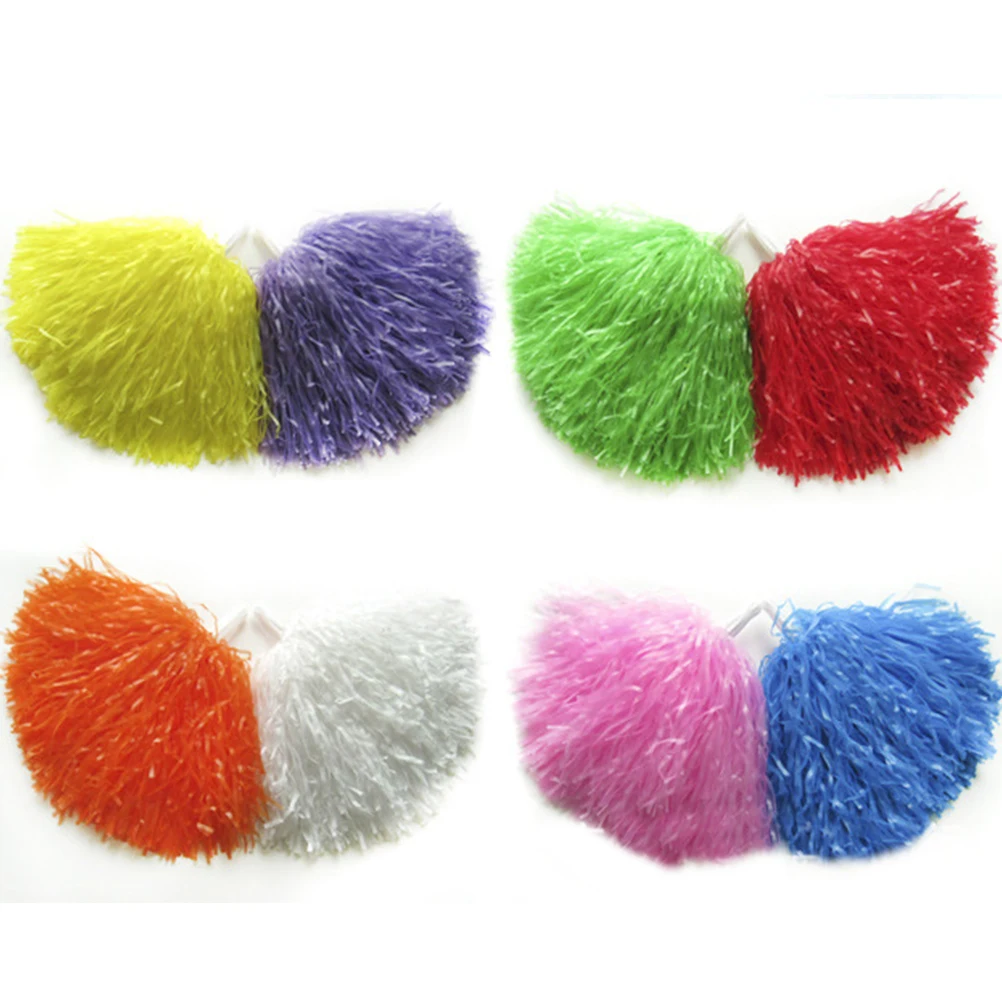 Pom Cheer Poms Cheerleading Dance Varsity Patriots Diy Metallic Rainbow Youth Kids