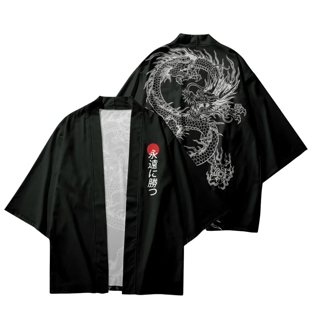 Kimono japonais Vintage pour hommes, vêtements Vintage, Costume de samouraï Anime Cosplay Haori Yukata Festival fête Harajuku Cardigan pour hommes / Vêtements du monde