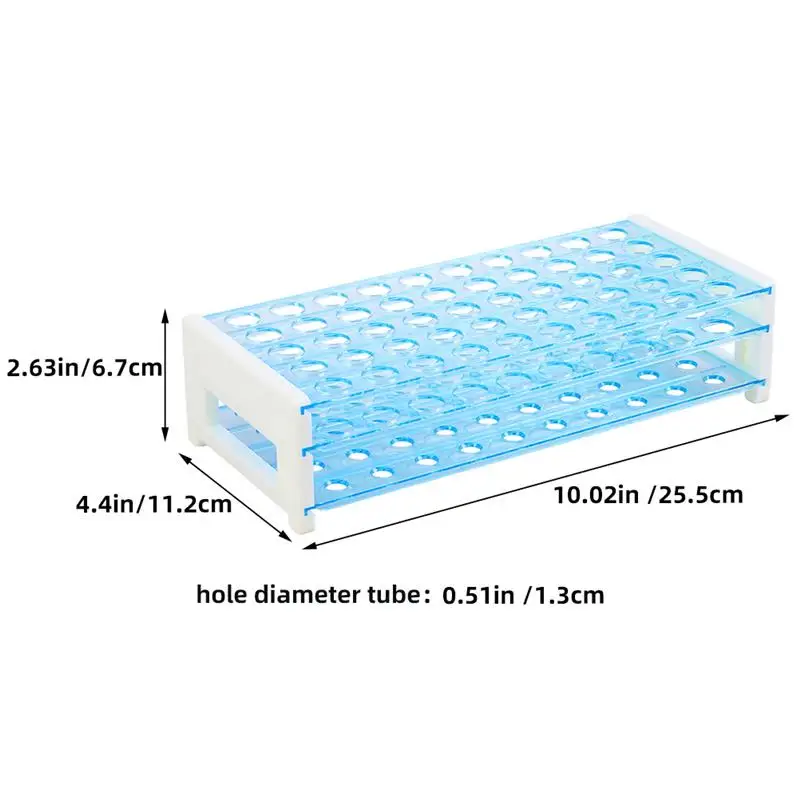 13/18mm 50 Holes Storage Plate Organic Glass PMMA Laboratory Centrifuge Tube Rack Holder Test Tube Rack Centrifuge Stand centrifuge tube