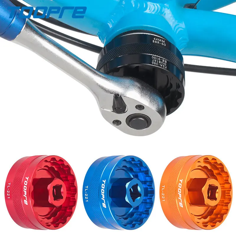 TOOPRE 5 en 1 herramienta de soporte inferior TL fc24 fc25 DUB BBR60 BB93 Mega EVO BB52 BSA30 BB386 herramienta de instalación removedor reparación llave taza