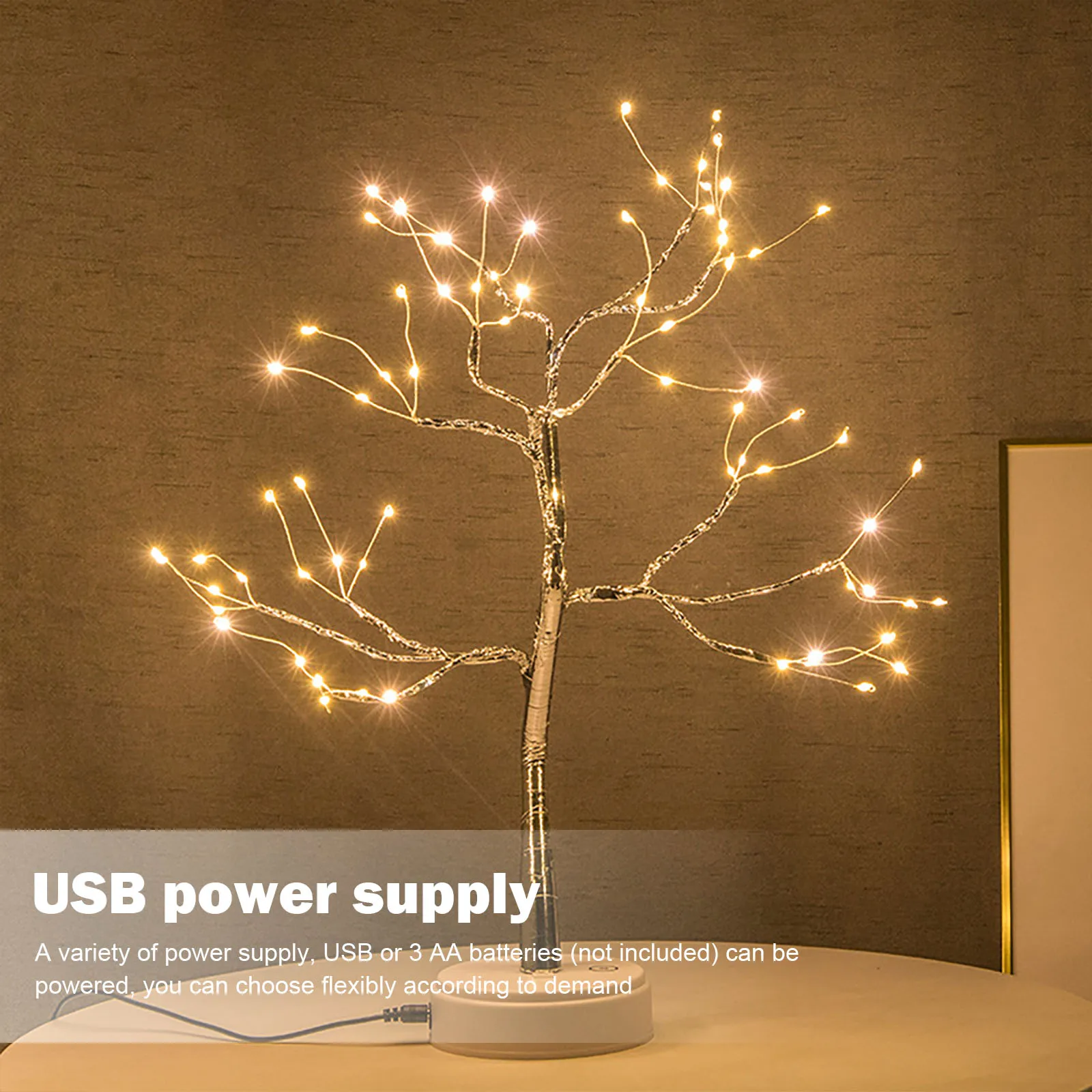Artificial Light Tree Lamp LED Tabletop Bonsai Tree Light Decor Night Light Gift 