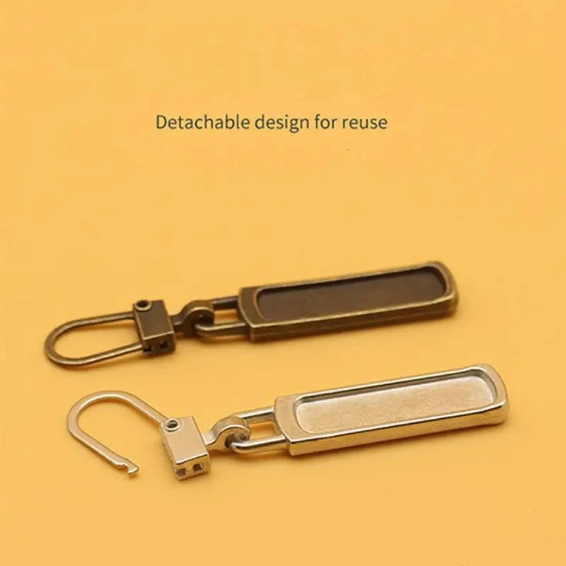 탈착식 금속 지퍼 풀러, 지퍼 슬라이더 헤드 지퍼 수리 키트, 지퍼 풀 탭, DIY 바느질 가방 다운 재킷, 10 개
