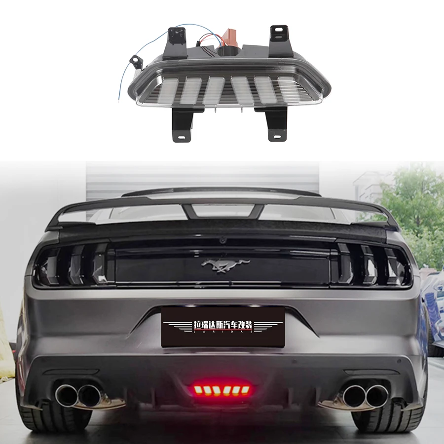 

For 2018-2023 Ford Mustang LED Third Brake Light Rear Diffuser Pilot Light Reverse Lamp Rear Fog Reflector light Body Kit