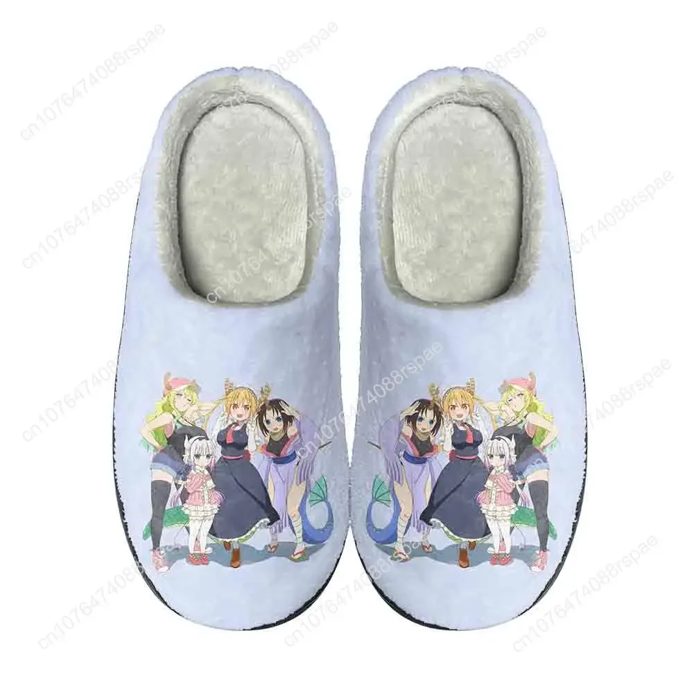Miss Kobayashi's Dragon Maid Home Cotton Custom Slippers High Quality Unisex Plush Fashion Casual Keep Warm Shoe Thermal Slipper