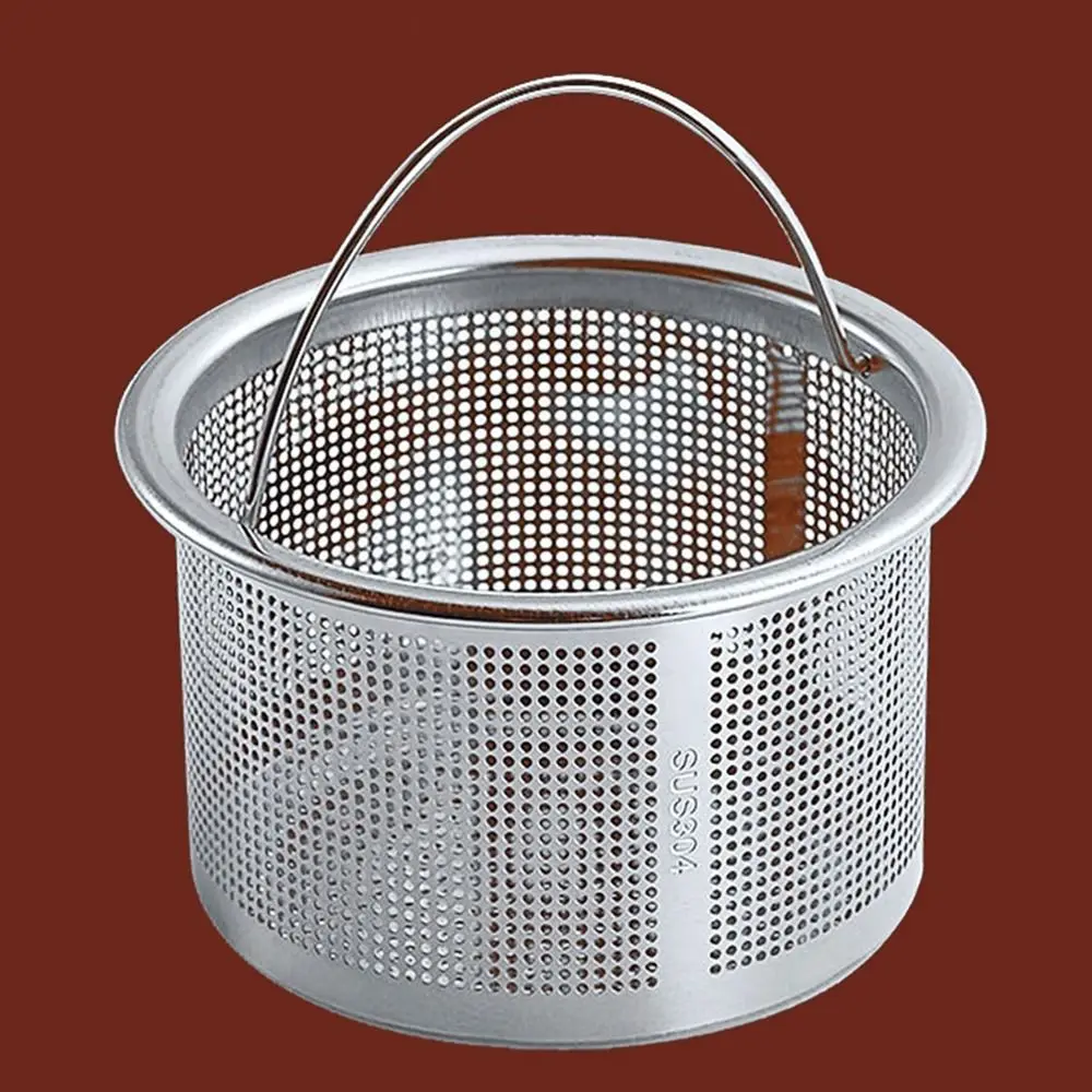Stainless Sink Drain Colander Colander Strainer Stopper Sink Strainer No Clogging Waste Stopper Drain Filter