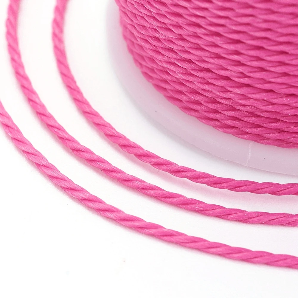 PandaHall 1mm Gewachste Polyesterkordel Gedrehter Gewachster Faden für DIY Makramee Armbänder Halsketten Schmuckherstellung Zubehör – Detail 40