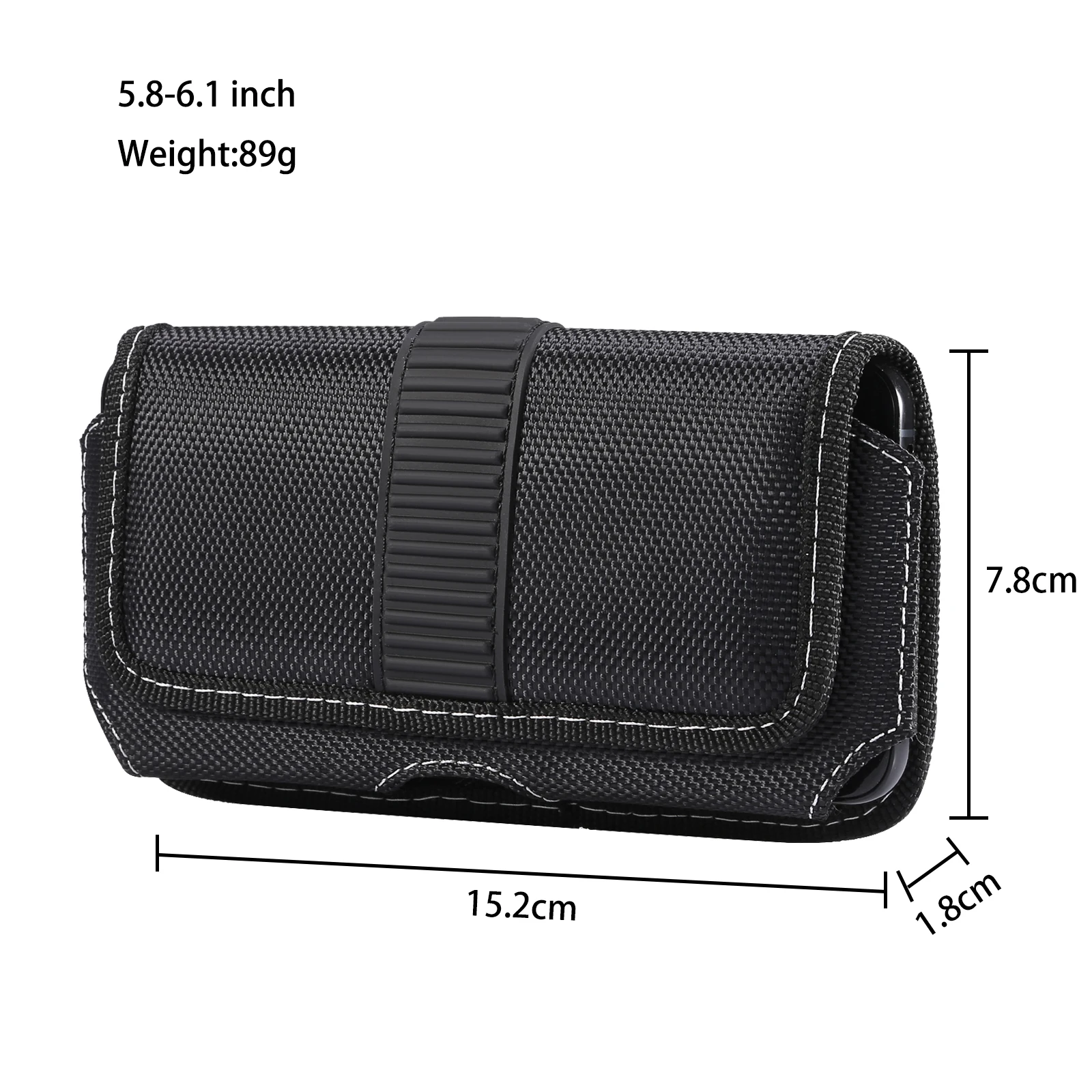 Universal Handy Gürtel Clip Taille Tasche Für iPhone 15 14 13 12 Pro Max Samsung Huawei Xiaomi Redmi männer Nylon Holster Fällen – Detail 1
