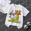 Toy Story Children T-Shirt Birthday 1-12 Woody Buzz Lightyear Disney Clothes Kawaii Anime Cartoons Kids Boy Girl Casual T Shirts 6
