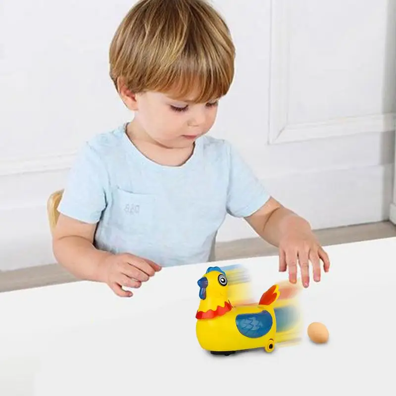 Hen Toy Chick Electric Hen Toy Laying Eggs For Easter Creative Chicken Toy Chicks Walking Lay Mini Decorative Music Set kid Toys 4