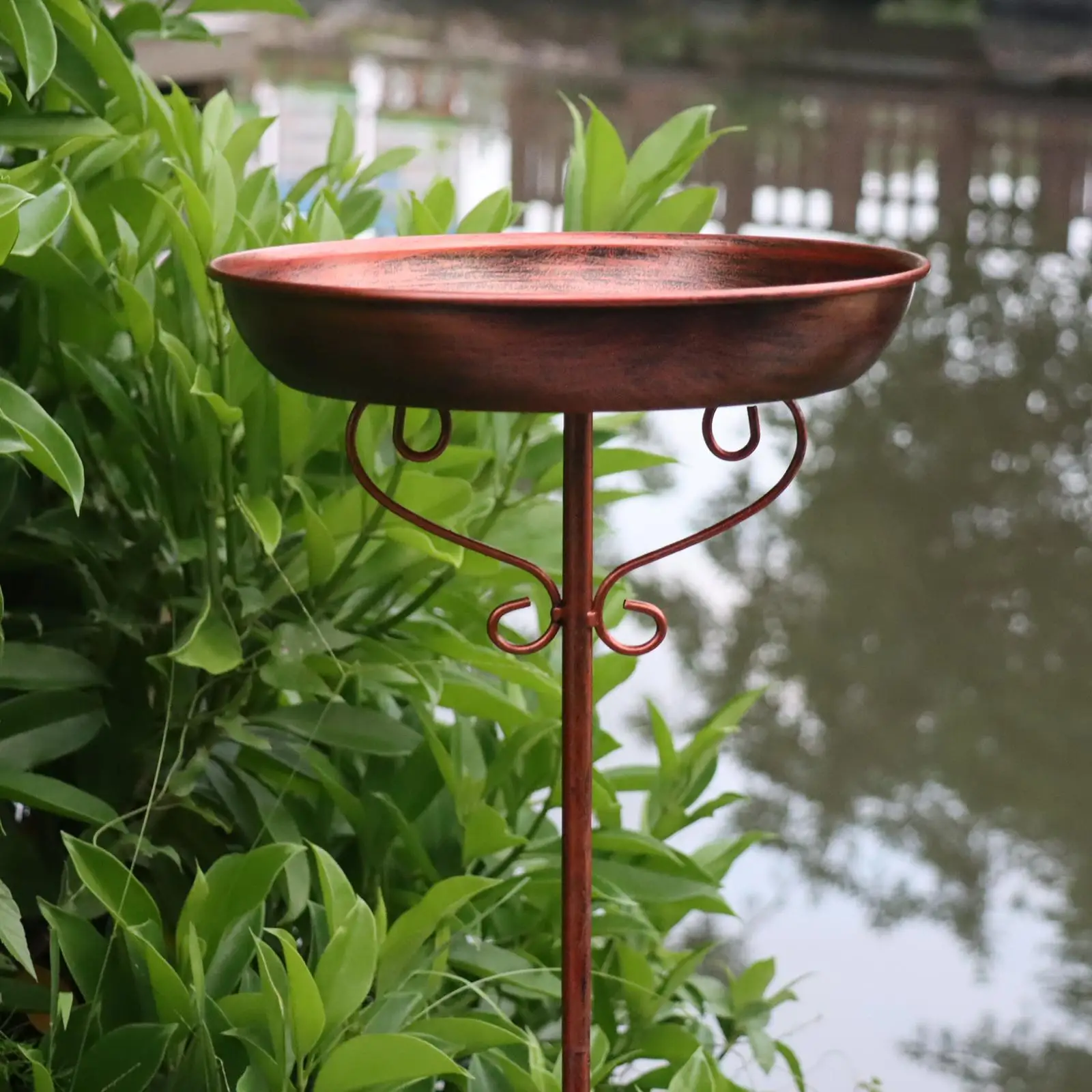 Bird Bath Vintage Style Lightweight Gift Water Bowl Birdfeeder Bird Feeder with Stake for Lawn Patio Courtyard Outdoor Decor Bird Bath Vintage Style Lightweight Gift Water Bowl Birdfeeder Bird Feeder with Stake for Lawn Patio Courtyard Outdoor Decor