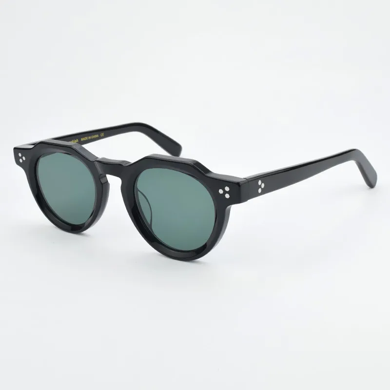 2025 Luxusmarke Vintage Sonnenbrille Männer Frauen Retro runde Sonnenbrille Fahren Sonnenbrille Mode UV400 Weibliche Acetat Brille – Detail 13