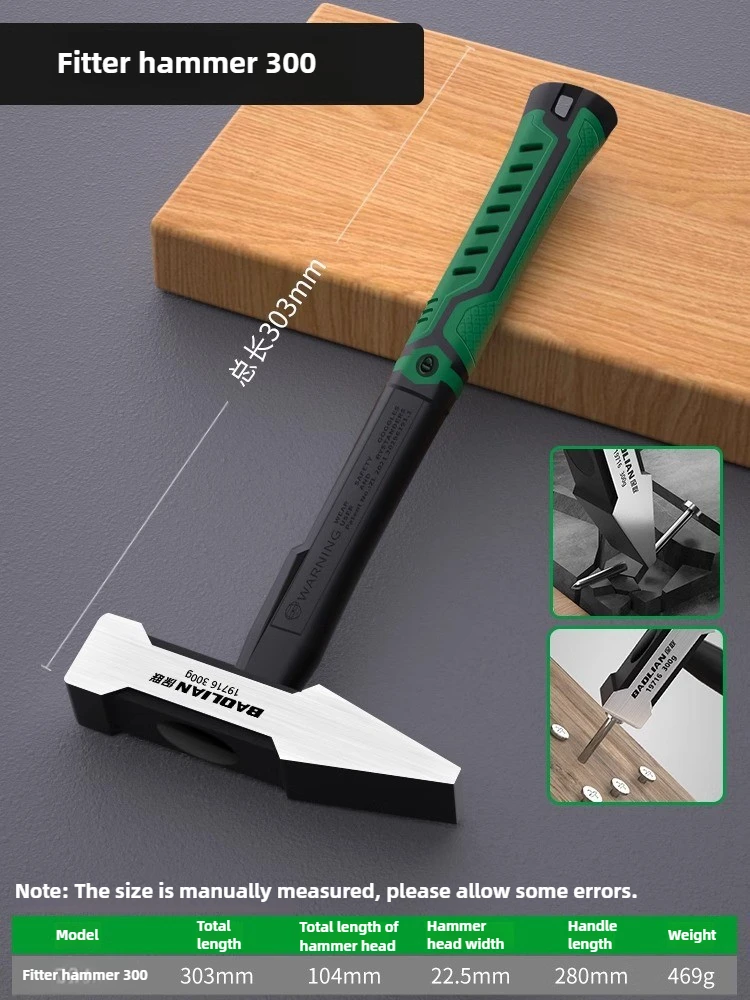 Durable Multi-Purpose Handheld Hammer with Non-Slip Grip