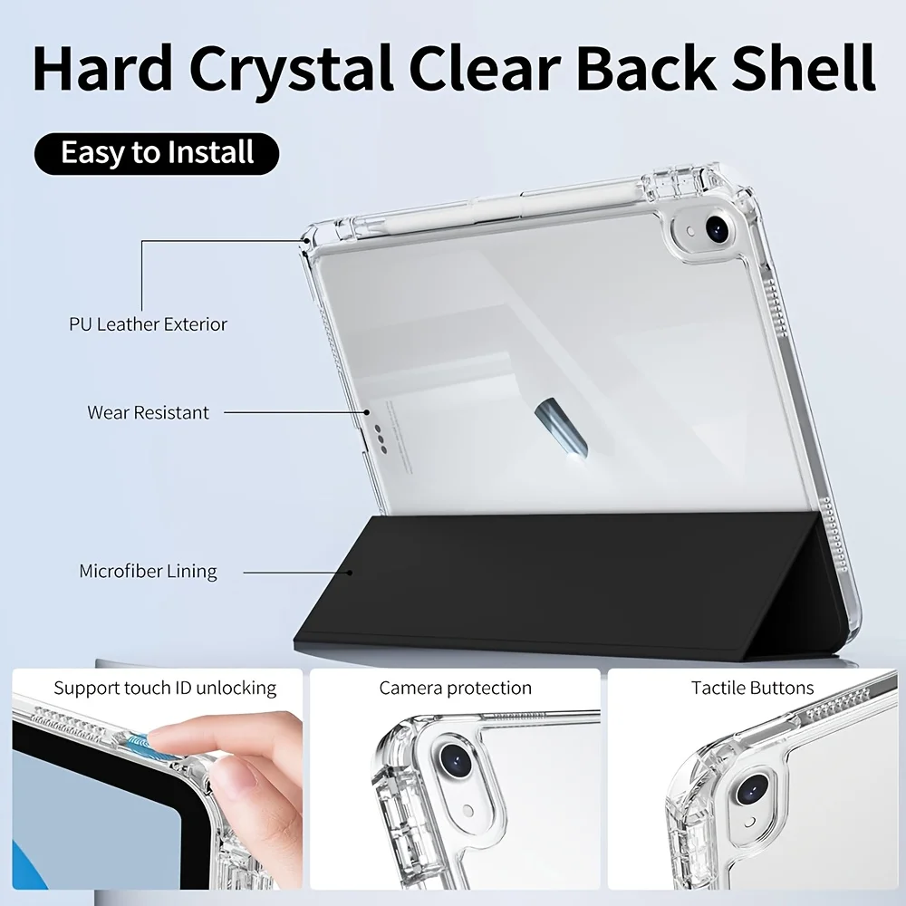 Transparent Acrylic Shell with Auto Wake/Sleep Feature