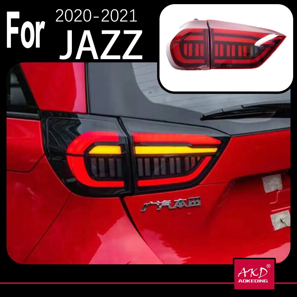

AKD модель автомобиля товарсветильник для Honda FIT Jazz 2020 2011 GR9 задний фонарь s задний фонарь светодиодный сигнал заднего хода парковочные огни светильник s