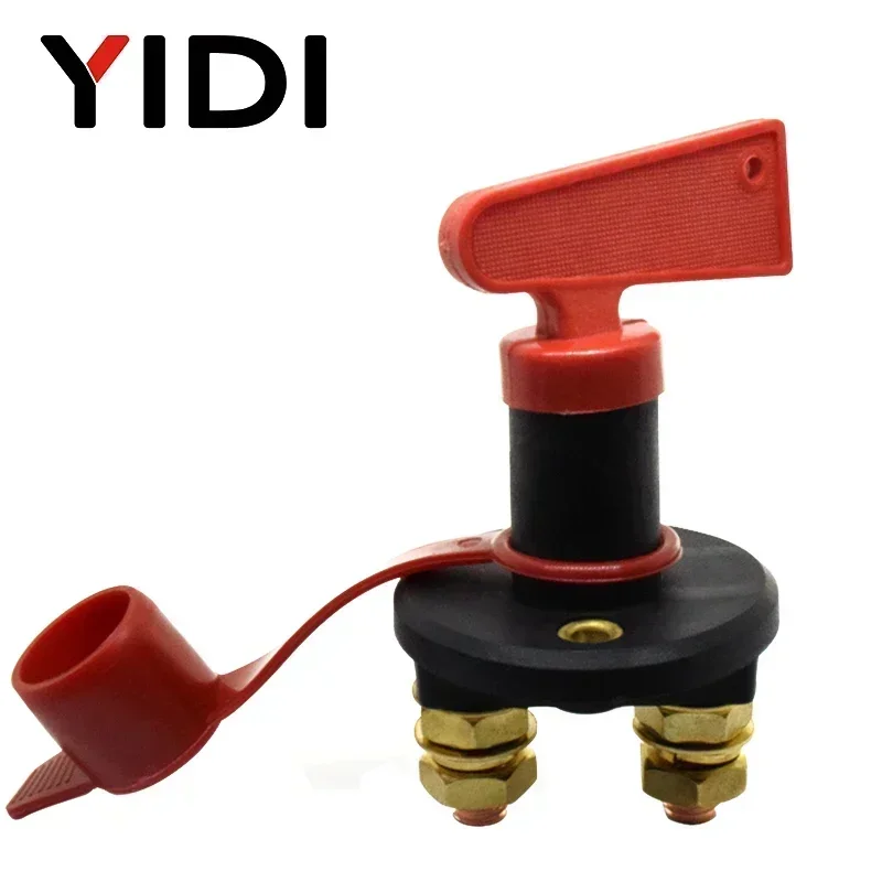 YIDI Car Battery Power Switch Disconnect Isolator Circuit Breaker Main Switch Kill Cut-off Switch Insulated Rotary Key Truck