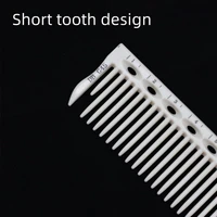 1Pc Hairdressing Comb Hair Cutting Comb Natural Resin Double Sided Scale Barber Shop Hair Salon Professional Styling Tool Y0416 2