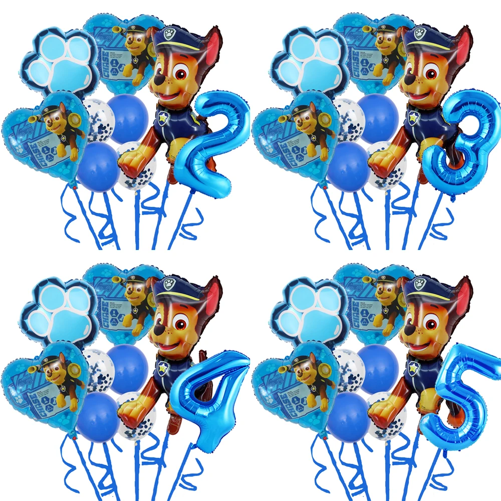 

PAW Patrol Boys Birthday Party Decoration for Kids Balloons Toy Disposable Tableware Banner Backdrop Baby Shower Supplies