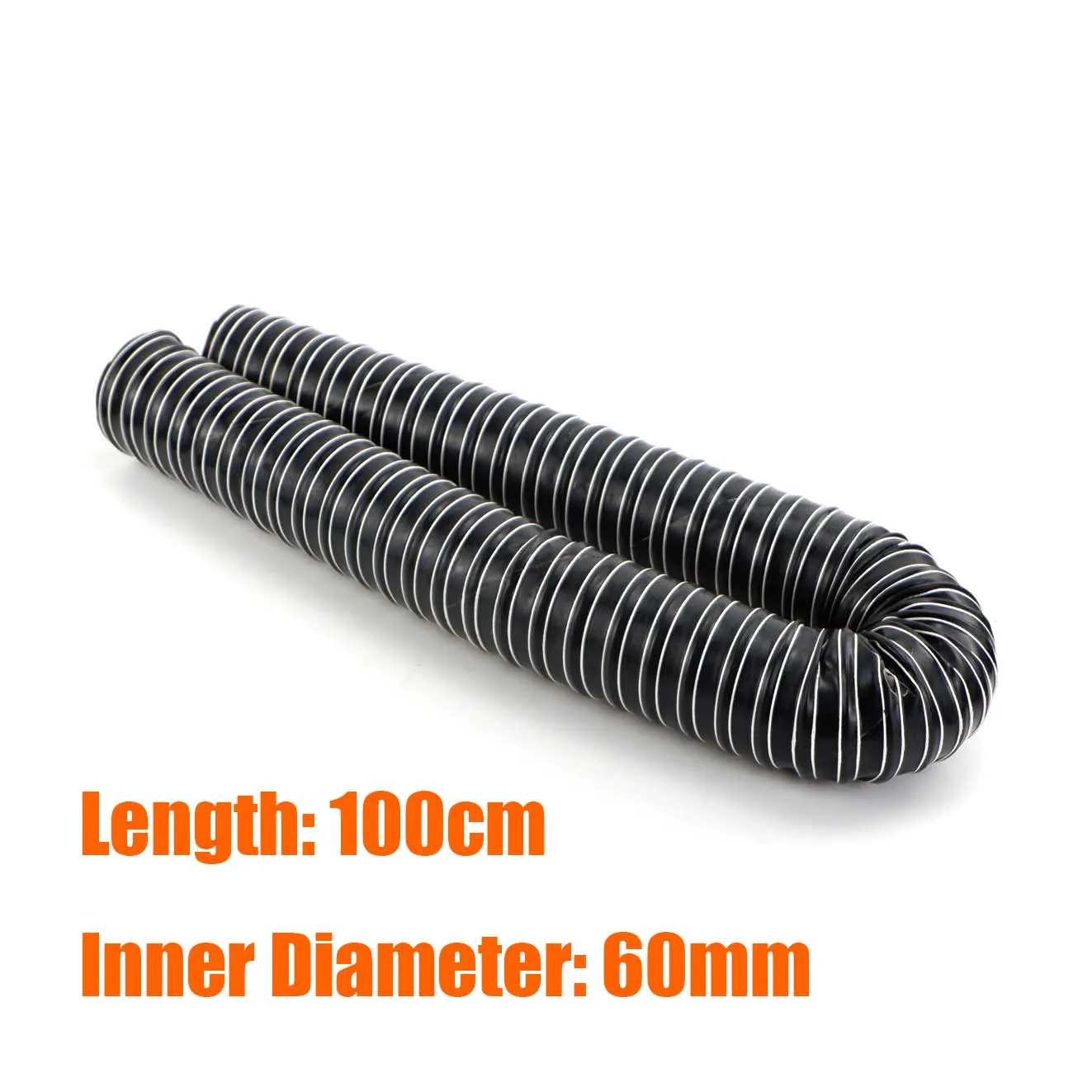 60mm 76mm Inner Diameter Length 100cm Air Diesel Heater Duct Pipe Tube Hose High