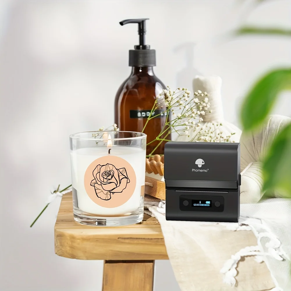 M110 Small Business Labels, Compatible with M220 M200 M120 M221 Label Printers, Multipurpose White Thermal Paper, Color