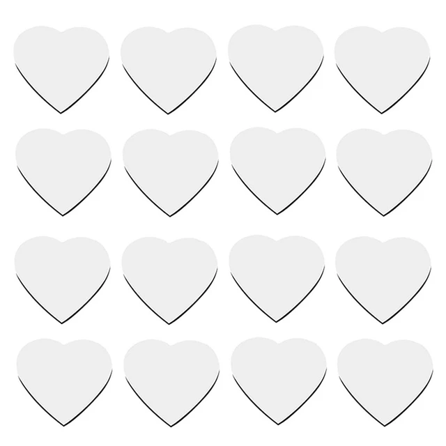 30Piece Heart Shaped Sublimation Magnet Blanks Wedding Valentines Day  Refrigerator Magnets Love Heart Wall Door Decoration White - AliExpress