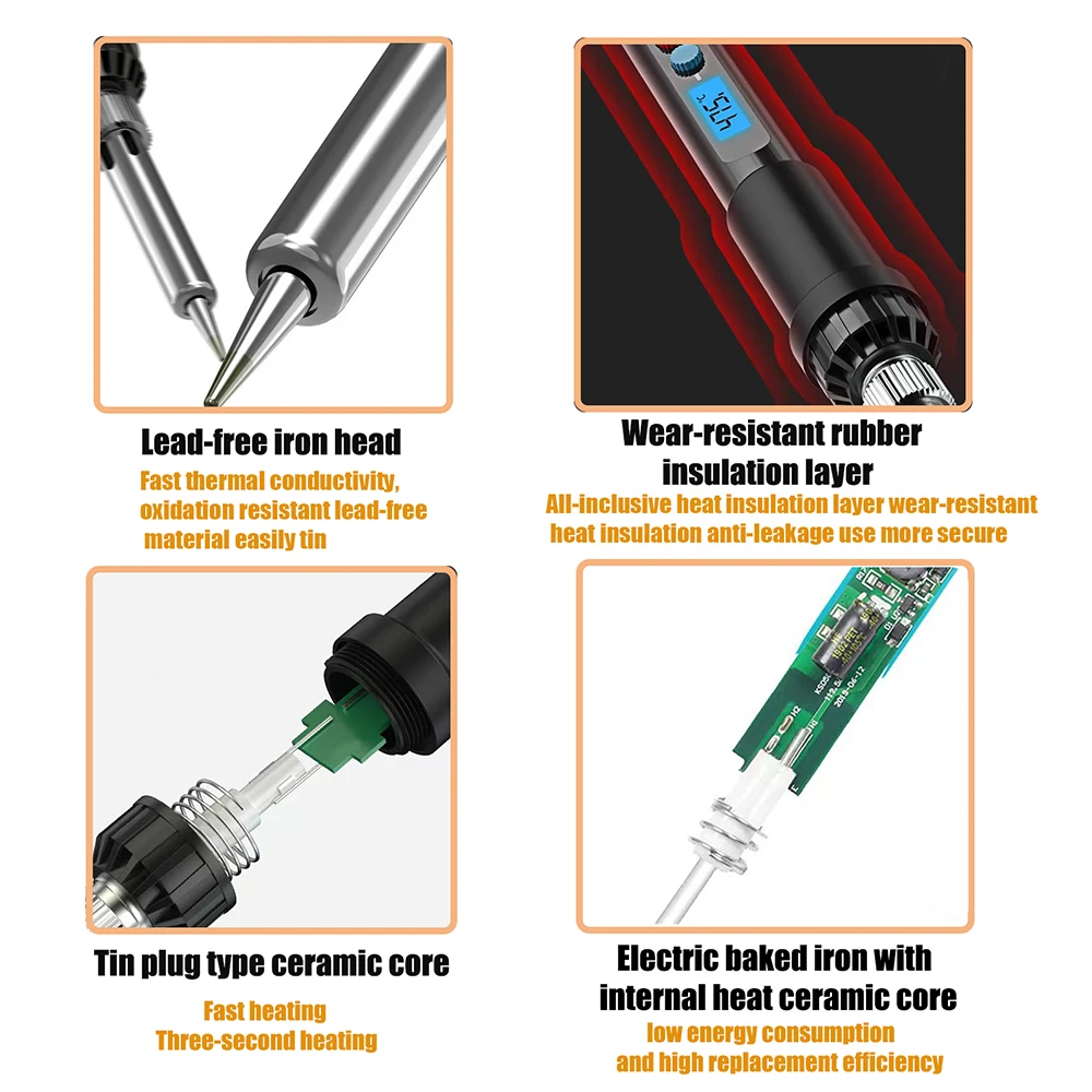 3D Printing Accessories 21PCS Smoothing Modify Finishing Tool Kit Soldering Welding Iron Heat Insert