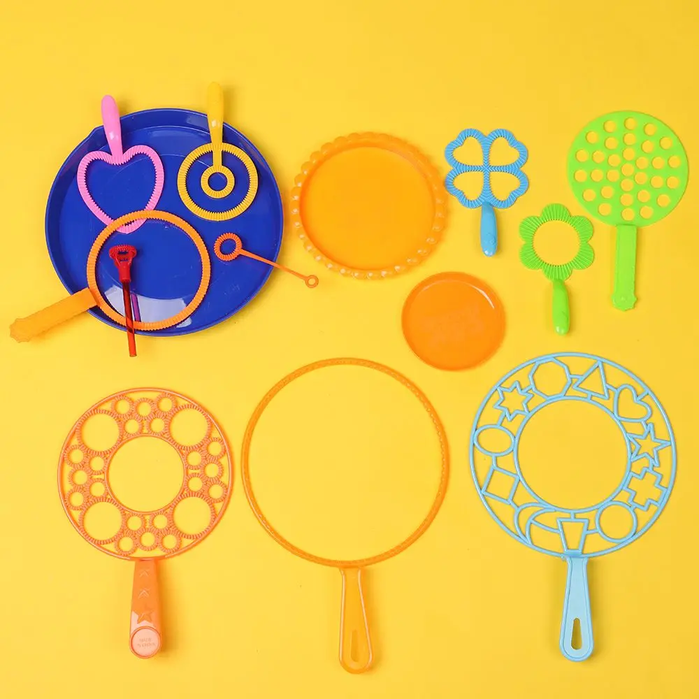 15/28Pcs Blowing Bubble Tool Soap Bubble Wand Set Water Blowing Toys Outdoor Kid Fun Toys Parent-child Interactive Toy 6