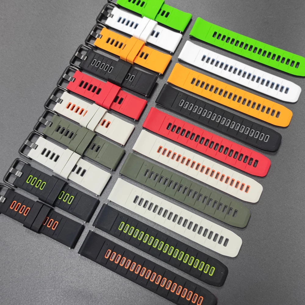Silicone Sport Strap 22mm Watch Band - Smartwatch Accessories