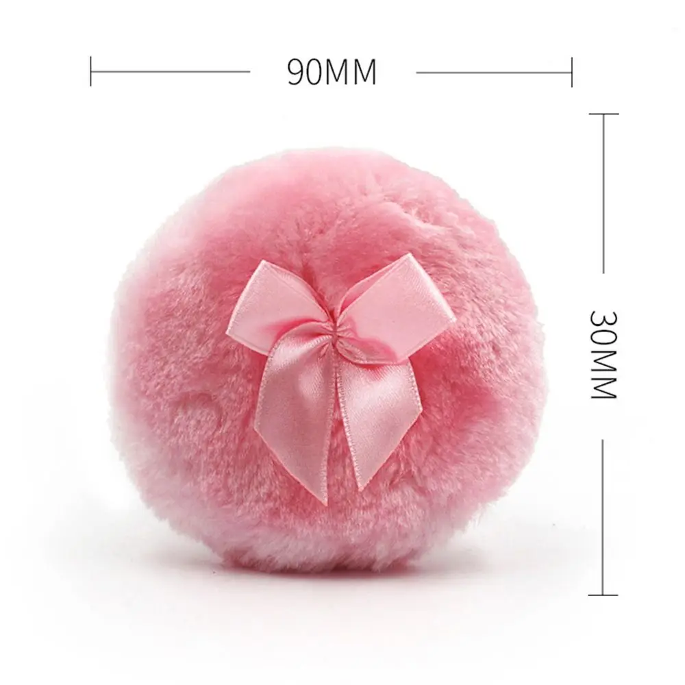 Large Fluffy Powder Puff Ultra Soft Washable Reusable Velour Face Body Powder Puff Loose Powder Puffs Wet Dry Makeup Tool