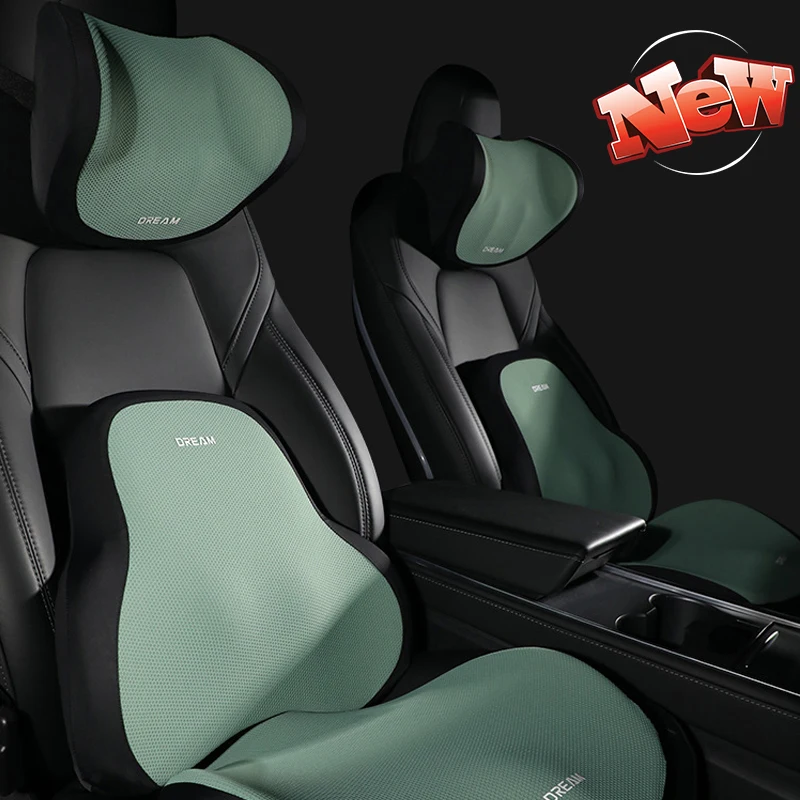 

Car Headrest Lumbar Cushion Neck Pillow Lumbar Support Universal Neck Pillows Cushion Car Memory Foam Lumbar Pillow Back Support