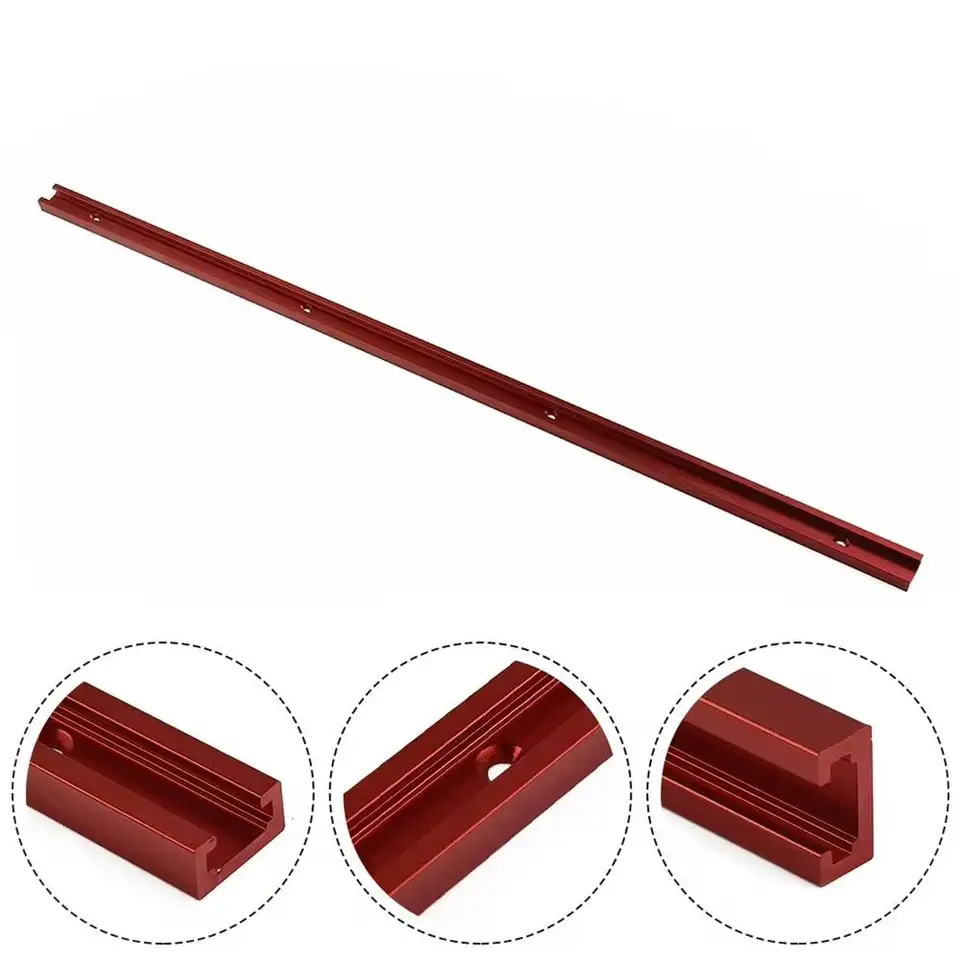 1Pcs Slide Guide Rail T-Track Aluminium Alloy 300-600mm T-Slot Track T Slider Fixture Slot Slide 19 Type 19x9.5mm image 4