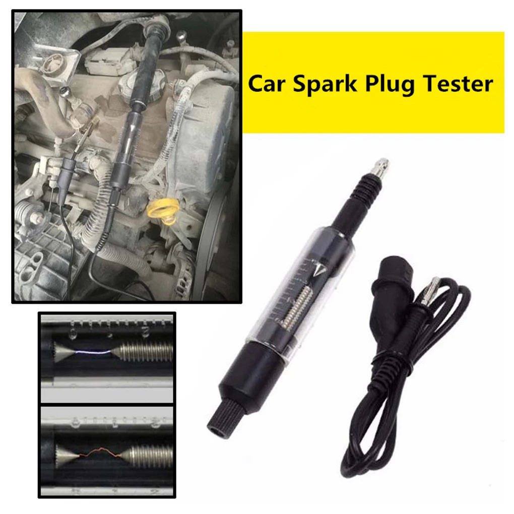 Spark Plug Tester Car Diagnostic Tool Universal Car Spark Plug Tester Ignition Coil Detector Diagnostic Automotive Car Repair Tool Auto Ignition System Test tool