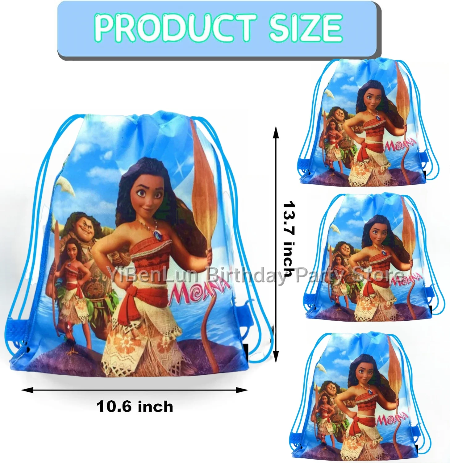 JeVenis Fournitures Pour Fête Moana Anniversaire Sacs Bonbons
