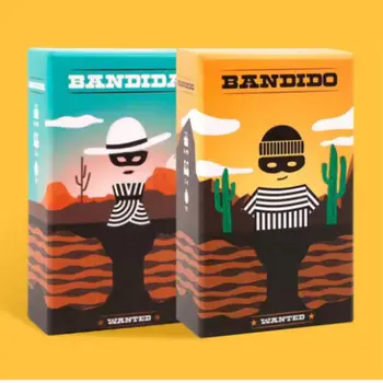 BANDIDO BANDIDA Puzzle Gioco da tavolo per 1-4 giocatori, Gioco per feste in famiglia da 15 minuti, Divertente gioco di strategia