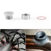 M18X1.5 Oxygen Sensor Stainless Steel Bung Plug Nut Stepped Mounting Cap Kit Plug Nut Plug Wideband Nut Fitting Weld Bungs 2