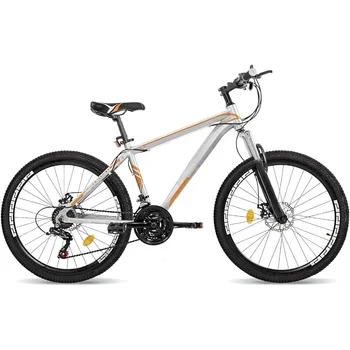 26 Inch Mountain Bike, Aluminum Frame, 21-Speed Dual Disc Brake Bicycle with Lock-Out Suspension Fork, Nomal Wheels Bicycles 1
