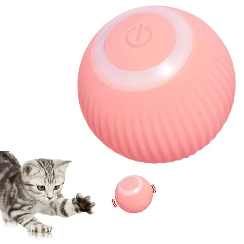 

Интерактивный мяч для домашних животных, интеллектуальный дизайн обхода, котенок, мяч, игрушки, USB зарядка, автоматическая вращающаяся на 360 градусов Роботизированная кошка, движущаяся