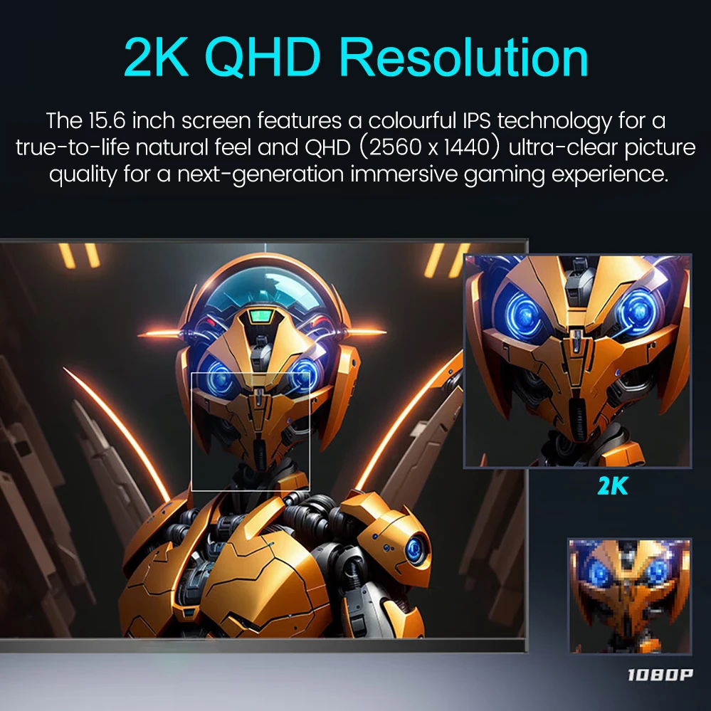 PC XBox PS5 ġ ġ ũ ޴  100% DCI-P3 16:9 HDR 1MS FreeSync IPS ũ  ÷, 15.6 ġ, 2K, 165Hz