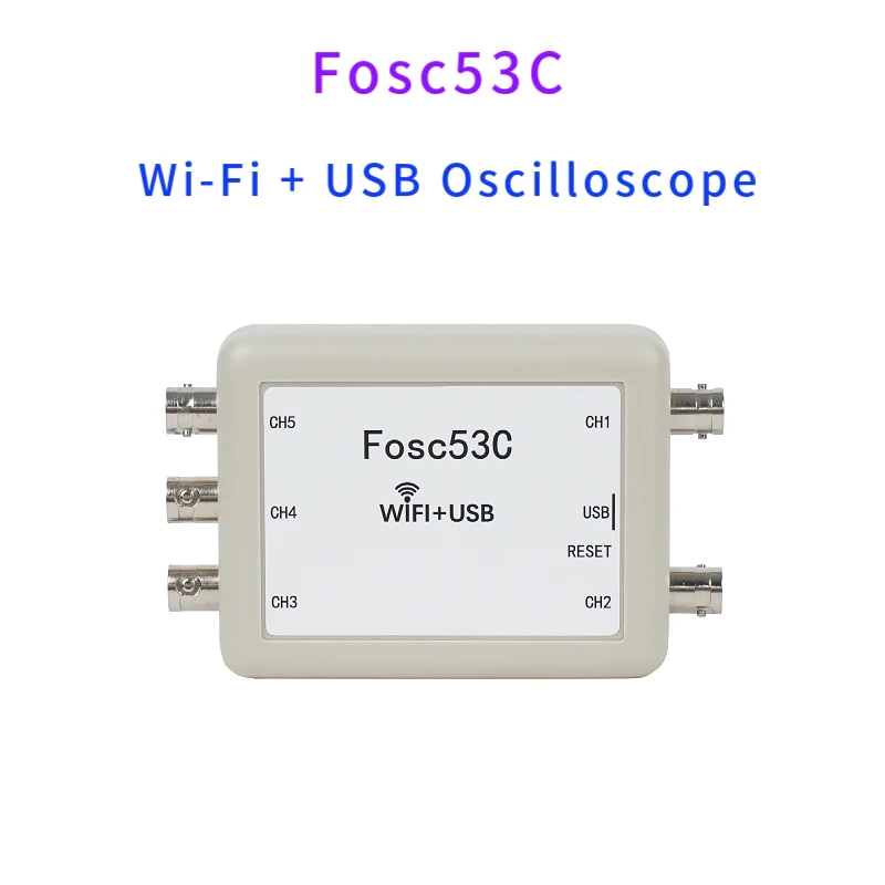 Fosc53C 1M Wireless Wi-Fi USB Oscilloscope 5-Channel Synchronous Input Lab Electrical Repair Automotive Handheld Oscilloscope