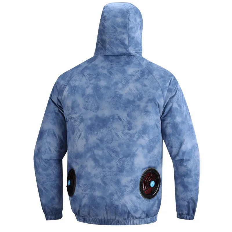 2025 Summer Cooling Shirt Outdoor Camping Fishing Shirt with Fan Sun Protection Breathable Air Conditioner Clothing Men Women