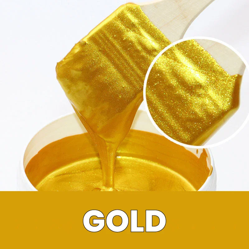 200g Bright Gold Paint, Wood Paint, Metal Lacquer ,tasteless Water-based Can Be Applied on Any Surface