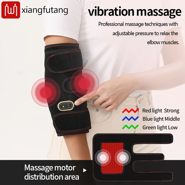Portable Heated Elbow Massager USB-Powered Elbow Joint Stiffness Relief Tennis Elbow Soothing Sports Muscle Recovery Home Use 2