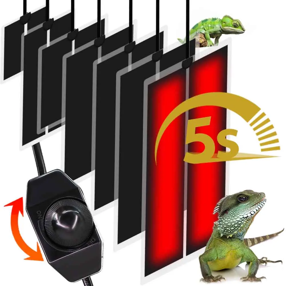 Seedling Heat Mat 35W-5W Seeds Seedlings Plant Heating Warm Mat Indoor Garden Reptiles Heat Pad Adjustable Temperature Controller Waterproof Cover