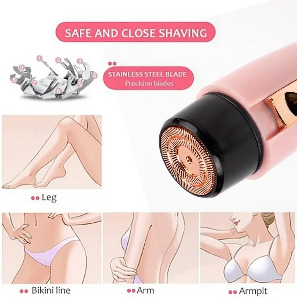 Electric Face Epilator for women Mini Lady Shaver Upper Lip Cheek Hair Removal Lipstick Epilator Safety Body Tools body hair trimmer hair removal epilator hair removal tool facial hair epilator