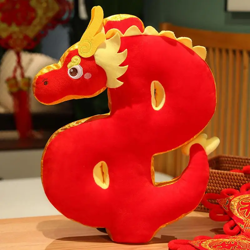 2024 New Chinese Zodiac Auspicious Dragon Mascot Dragon Toy Throw