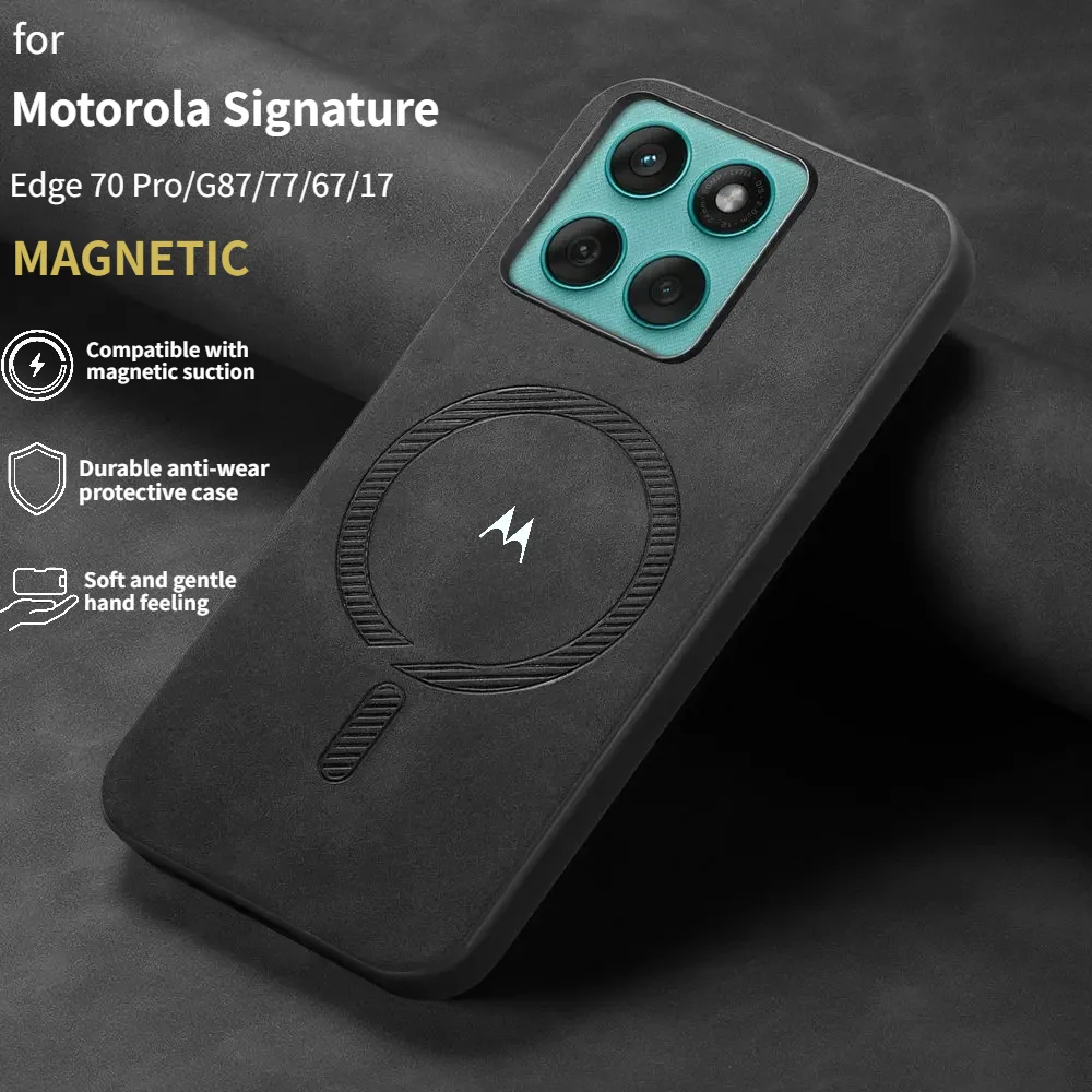 Luxury Retro Leather Magnetic Phone Case Cover