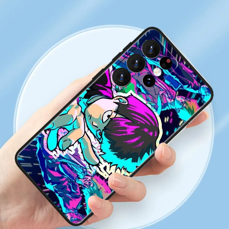 Фото Чехол для телефона в стиле аниме Моб психоз 100 для Samsung M62 M52 M33 M32 M31 M30 M23 M22 M21 Note 20 10 9 8 Ultra Plus Lite, черный №4