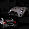 1:32 Skyline Ares Nissan GTR CSR2 Alloy Sports Car Model Diecast Metal Racing Car Model Simulation Sound and Light Kids Toy Gift 4